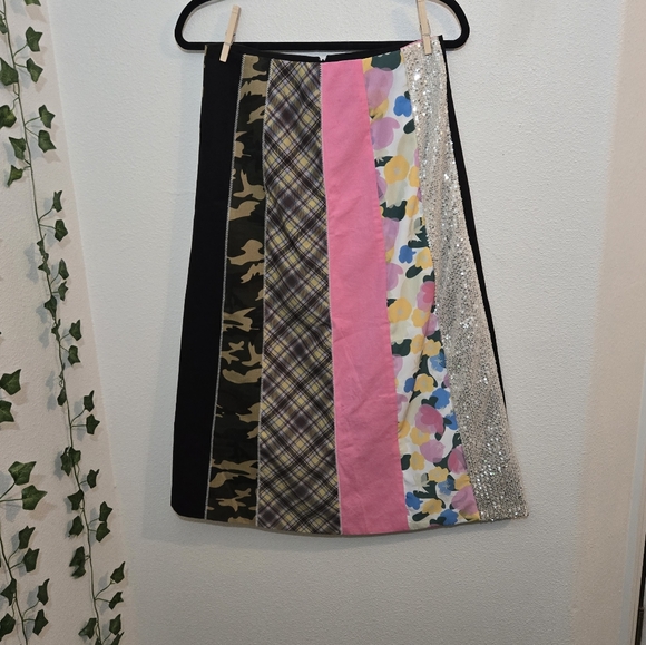 AUBRUINO Upcycled Skirt Medium NWT - Picture 3 of 16
